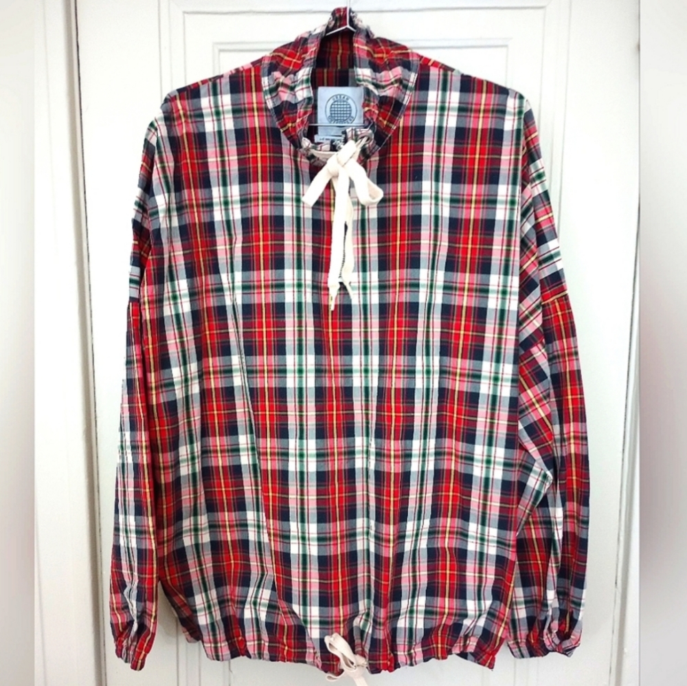 Urban Outfitters Mens Plaid Windbreaker Jacket
